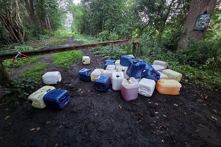 Illegale Abfallentsorgung im Bargteheider Moor
