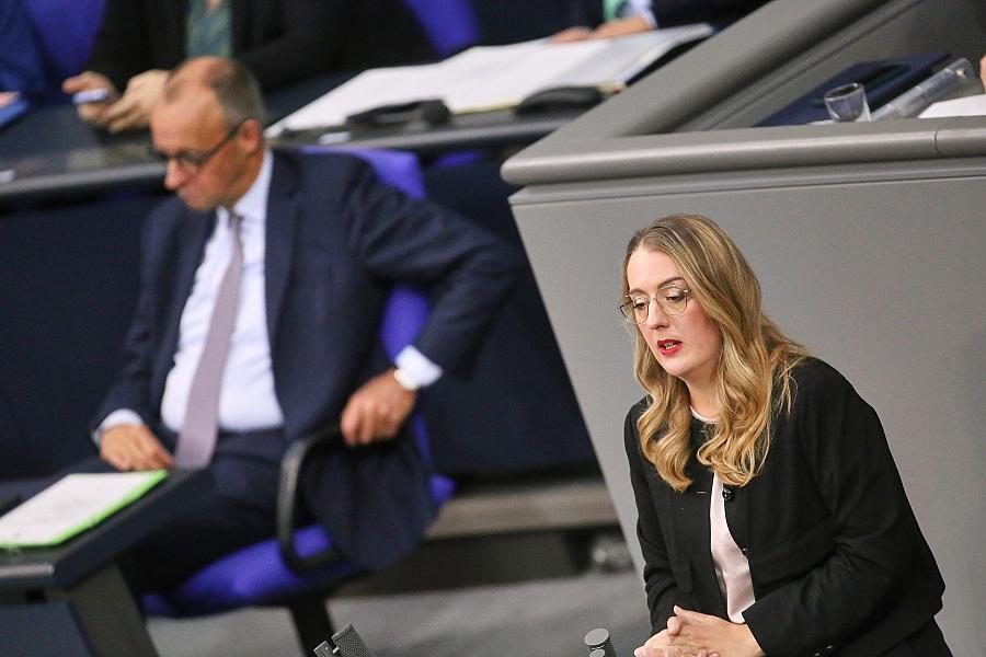Katharina Dröge kritisiert Friedrich Merz für fehlende Entschuldigung für „Stadtbild“-Aussage