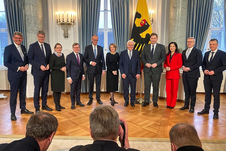 Bundespräsident empfängt die Bundesregierung am 09.01.2026