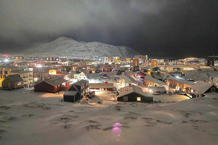 Nuuk auf Grönland am 18.01.2026