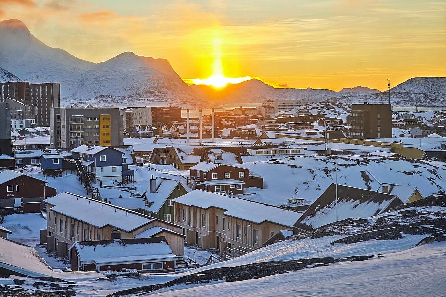 Nuuk auf Grönland am 20.01.2026