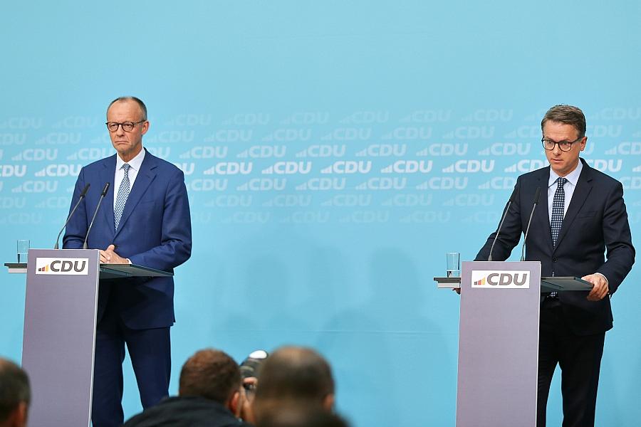 Friedrich Merz und Carsten Linnemann (Archiv)