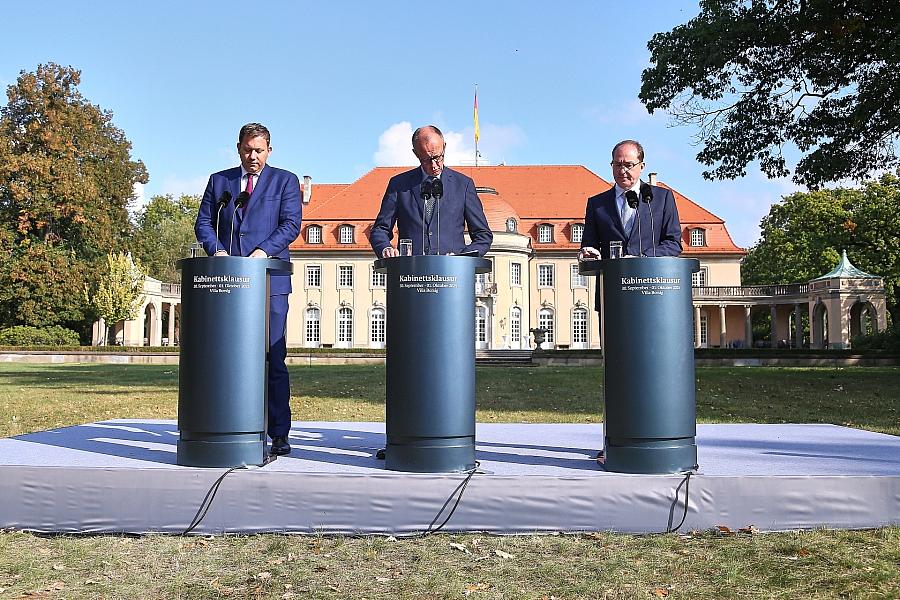 Koalitionsgipfel in der Villa Borsig drohte ohne Ergebnis zu enden