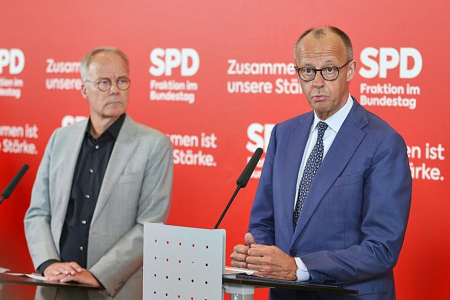 Merz wirbt in SPD-Fraktion für Reformkurs und mehr Zusammenhalt in der Koalition