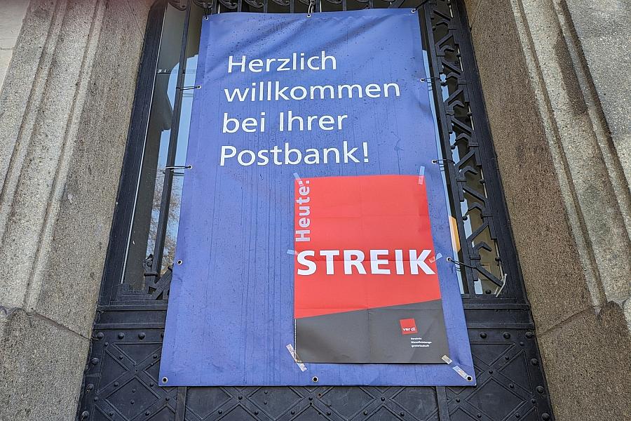 Verdi kündigt weitere Warnstreiks bei Postbank an