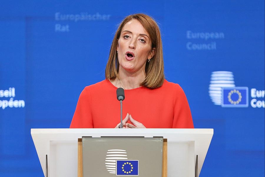 EU-Parlamentspräsidentin Metsola fordert neue Eigenmittel für EU-Haushalt