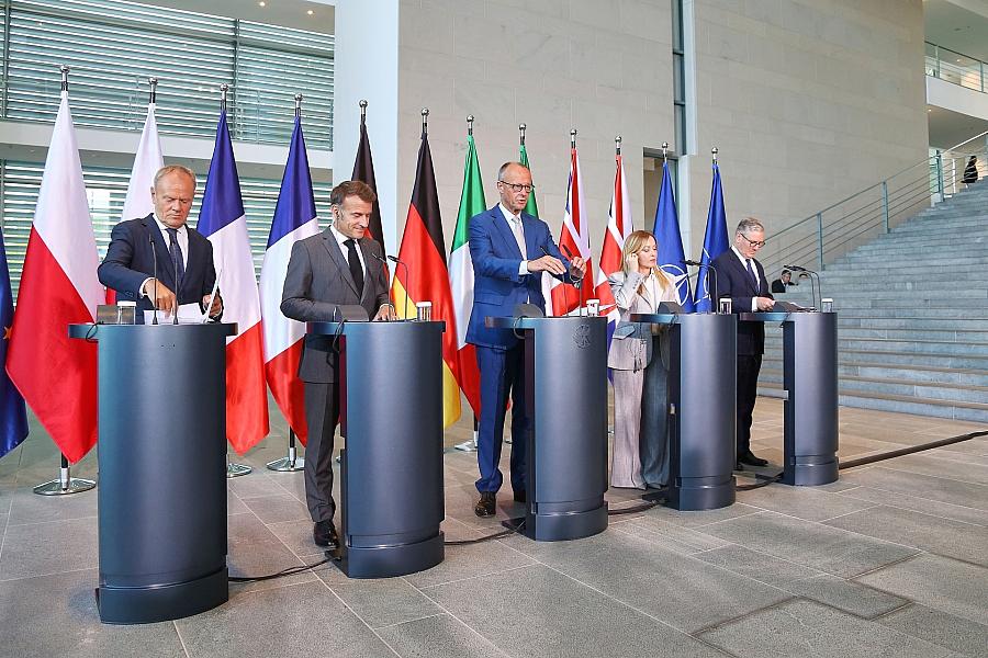 E5-Staaten demonstrieren Geschlossenheit vor Nato-Gipfel