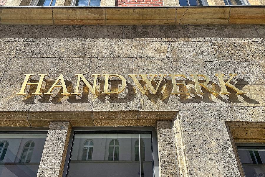 Handwerk-Schriftzug (Archiv)