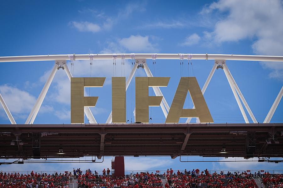 Fifa-Logo bei der Fußball-WM 2026 (Archiv)