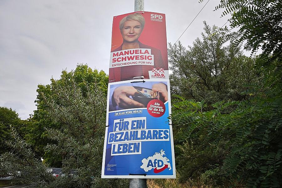 Landtagswahl Mecklenburg-Vorpommern: Schwesig und Holm geben Stimme ab