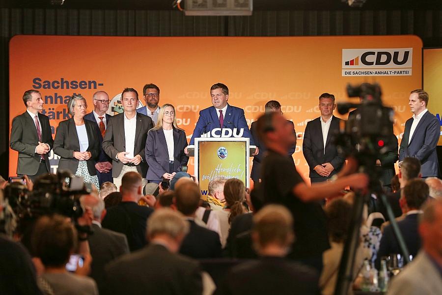 CDU-Wahlparty in Sachsen-Anhalt am 06.09.2026