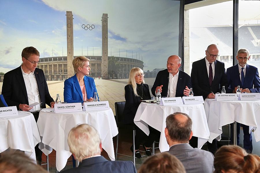 Vorstellung des Berliner Konzepts für Olympia-Bewerbung im Mai 2025 (Archiv)